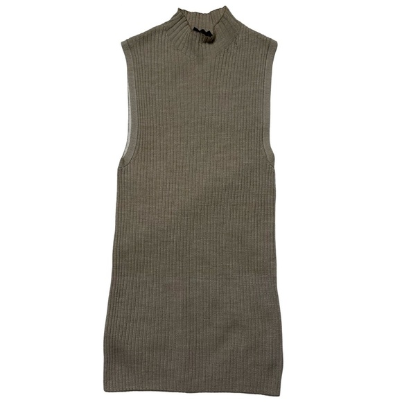 Theory Sleeveless Mock Neck Sweater - Picture 1 of 9